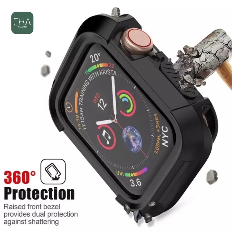 เคสแอปเปิ้ลวอช  พร้อมส่ง Case Silicon เคส สําหรับ appl.e watch series 8 7 6 5 4 3 2 1 ขนาด38/40/41/42/44/45mm ราคา ถูกที่สุด ดีลบีเคเค แกลเลอรีภาพที่ 4