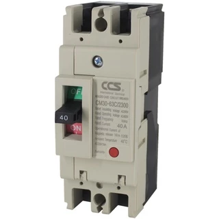 โนฟิวส์ เบรกเกอร์ NO FUSE BREAKER MCCB CM30-63CW 2P 220v แบรนด์ CCS (รับประกัน 5 ปี)