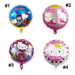 ลูกโป่งฟอยล์ ธีมการ์ตูน Hello Kitty คลาสสิก ขนาด 18 นิ้ว สําหรับตกแต่งปาร์ตี้วันเกิดเด็ก