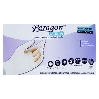 ถุงมือยางอเนกประสงค์ PARAGON (M) 50 คู่ สีขาว อุปกรณ์นิรภัยส่วนบุคคล ชุดและอุปกรณ์เซฟตี้ เครื่องมือช่างและฮาร์ดแวร์ MULT