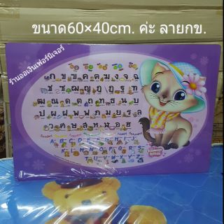 OK&amp;Mshopโต๊ะญี่ปุ่น กขค.หัดอ่าน ขนาด60×40 cm.สูง29cm.(ก16×ย24นิ้ว)