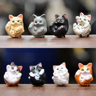 ตุ๊กตาแมวสําหรับตกแต่งสวน 8 ชิ้น