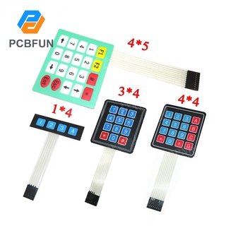 Pccbfun ใหม่ คีย์บอร์ดเมมเบรน 4 12 16 20 คีย์ 1x4 3x4 4x4 4*5 สําหรับรถยนต์อัจฉริยะ arduino