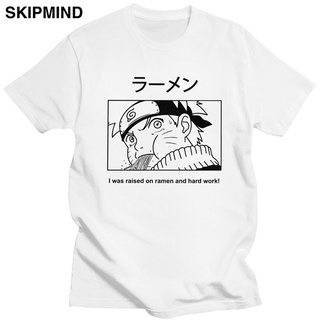 New Urbanf Fashion Naruto Tee Uzumaki Ramen T-shirt Men Short Sleeved Anime Manga T Shirts Crew Neck Tshirt Apparel Gift