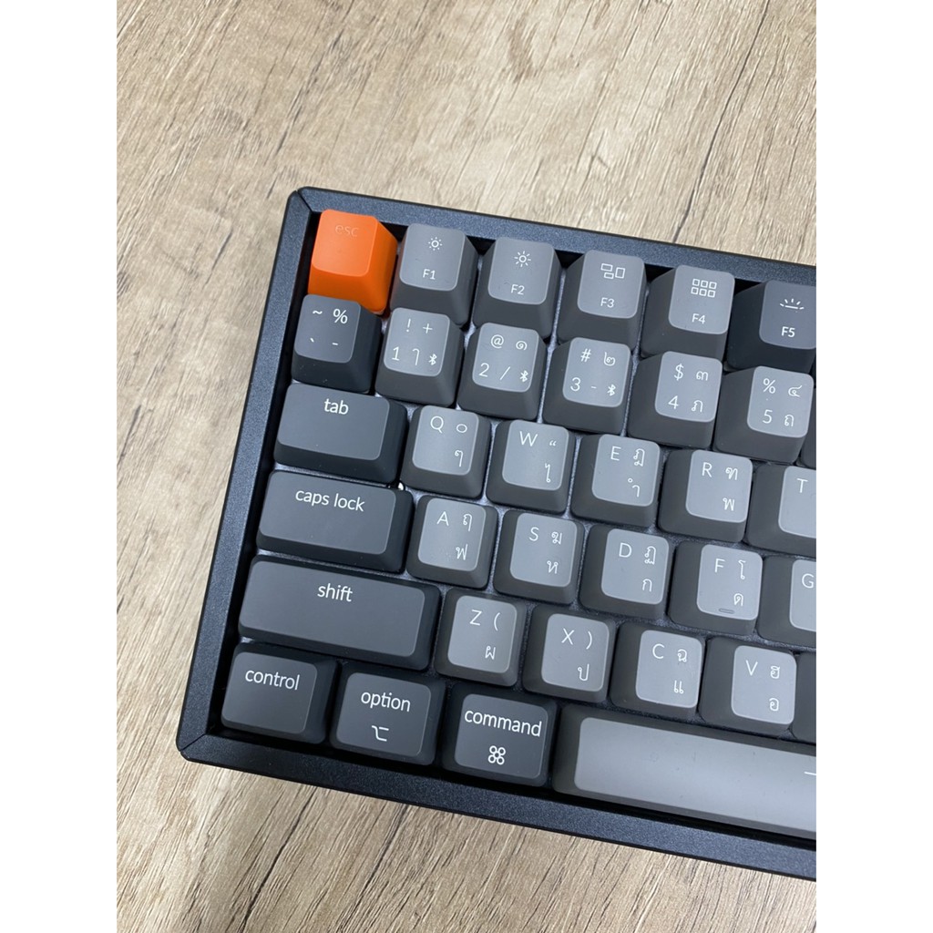 Keychron K2 V2 Wireless Mechanical Keyboard (Red TH/ENG) (Light Grey Color) #4