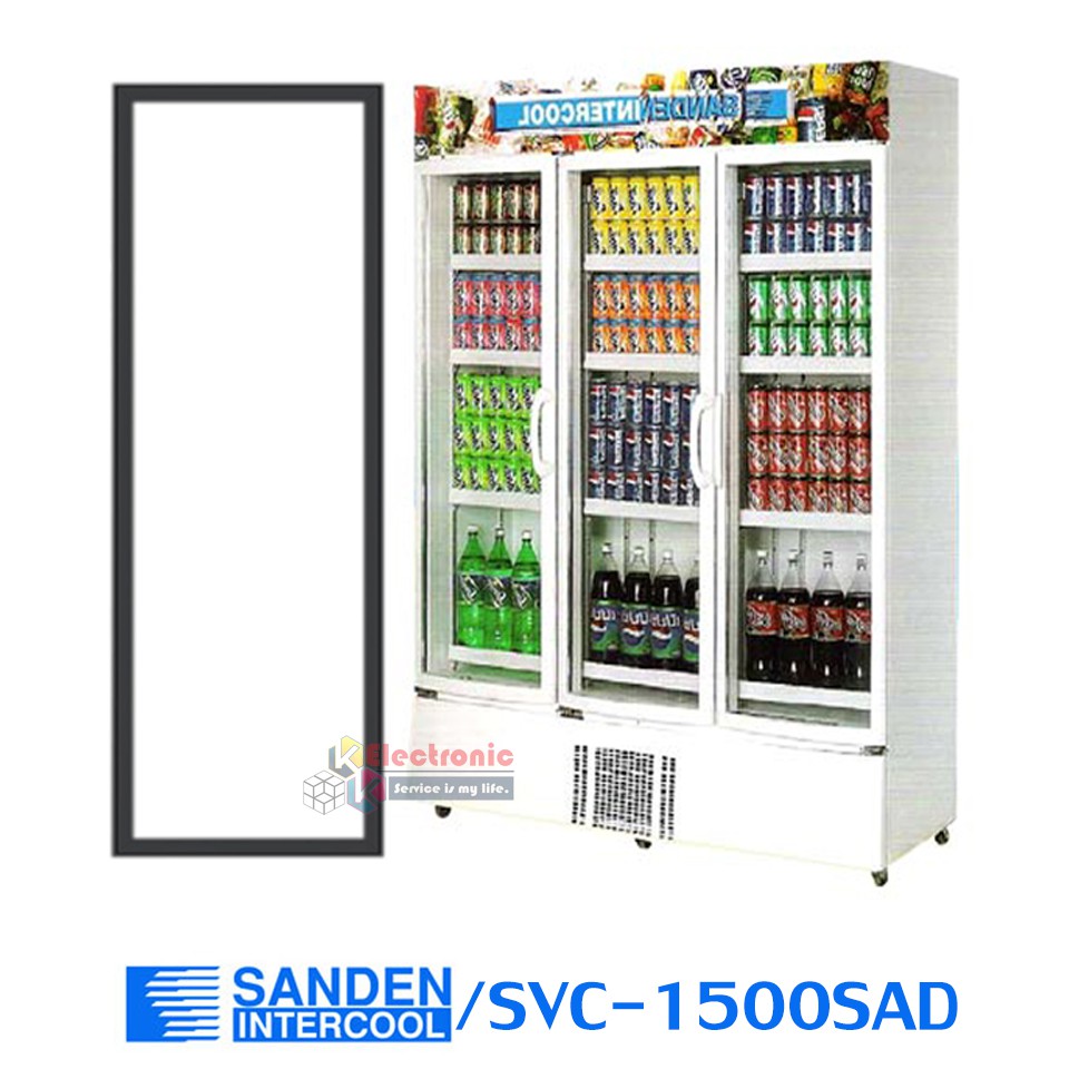 ขอบยางประตูตู้แช่ Sanden Intercool รุ่นSVC-1500SAD (ตู้แช่ 3 ประตูใหญ่)ของแท้