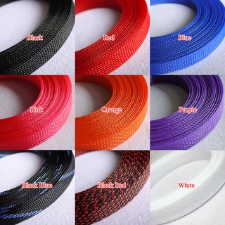 3M 35mm Braided Expandable Sleeve PET Tight Wire Wrap High Density Insulated Cable Harness Line Protector Cover Sheath ปลอกหุ้มสายไฟ PET แบบถัก  ความหนาแน่นสูง