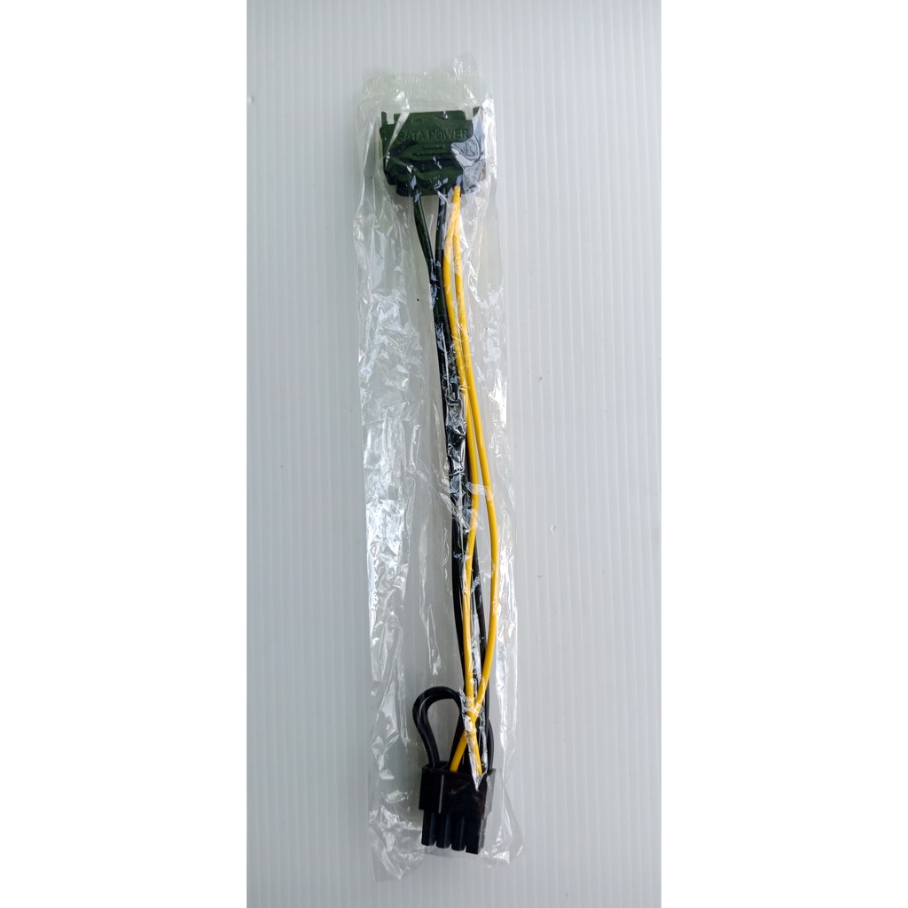 สายไฟการ์ดจอ sata to 6+2=8pin สาย6+8pin