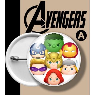 เข็มกลัด อเวนเจอร์ส เอนเกม AVENGERS หัวกลม