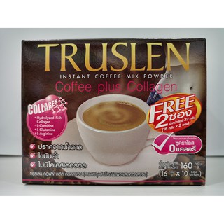 Truslen ทรูสเลน กาแฟผสมคอลลาเจน กล่อง 10 ซอง แถมฟรี 2 ซอง