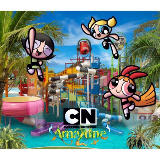 บัตร สวนน้ำ การ์ตูน เน็ตเวิร์ค Cartoon Network Amazone บัตรรายวัน