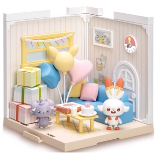 [Direct from Japan] TAKARA TOMY Pokemon Poke Peace House Lounge Scorbunny &amp; Espurr Japan NEW