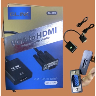 ADEPTER Glink VGA TO HDMI with Audio  รุ่น GL-009 vga 1920 x 1080P