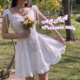 🌷AS.MA 🌷 เดรสเจ้าหญิง เดรสสีขาว ชุดไปทะเล สุดคิ้วววววว # AS.MA Princess cute #