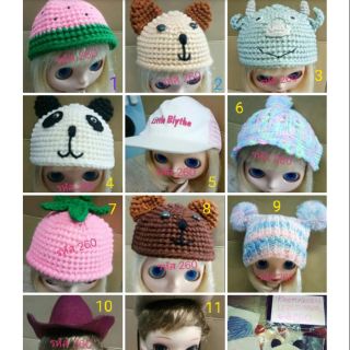 หมวกสำหรับตุ๊กตาไบล์ท Hat for doll