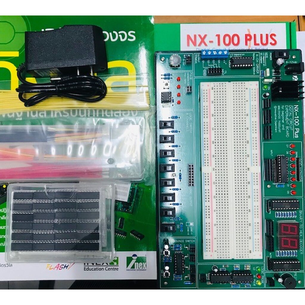 ชุดทดลองวงจรดิจิตอลพื้นฐานสำหรับผู้เริ่มต้น รุ่น NX-100 Plus