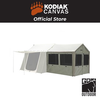 Kodiak Canvas Wall Enclosure for 12x9 ft. Cabin Tent with Deluxe Awning