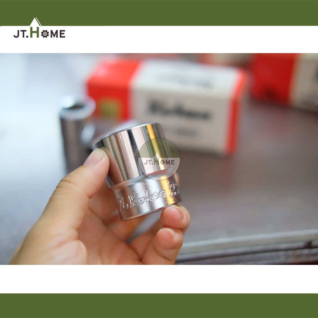 ลูกบล็อค Koken Made in Japan ผลิตจากญี่ปุ่น ของแท้ 100% หกเหลี่ยม 6P สั้น ขนาด 1/2 นิ้ว (4หุน) ประแจบล็อก ลูกบ๊อก - รูปที่ 2