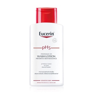 Eucerin PH5 Wash 200 ml อาบน้ำ Wash lotion Sensitive skin ยูเซอรีน โลชั่นอาบน้ำ atopic ผิวแพ้ง่าย ชุ่มชื้น ผิวไม่ลอก