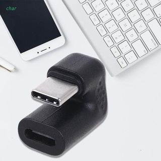 Char อะแดปเตอร์แปลง Usb 3.1 Type C Male To Female Up &amp; Down Angled 180 องศาสําหรับโทรศัพท์มือถือแท็บเล็ตพีซี