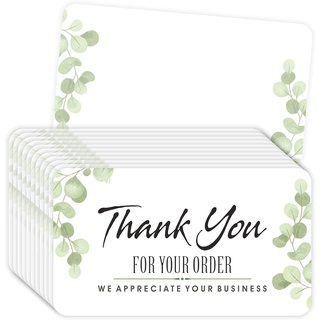 การ์ดขอบคุณ ขนาดเล็ก ลาย Thank You สําหรับตกแต่งร้านค้า 10 ชิ้น 30 ชิ้น