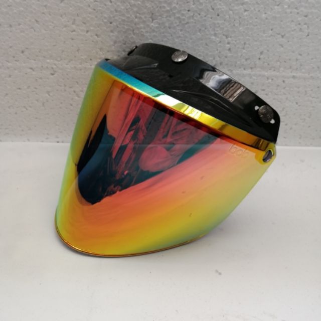 MS88 NS88 RS88 APPOLO MAGNUM SGV99 และหมวกกันน็อคสามปุ่มทั้งหมด - GOLD COLOUR VISOR TOPI KELEDAR MOT
