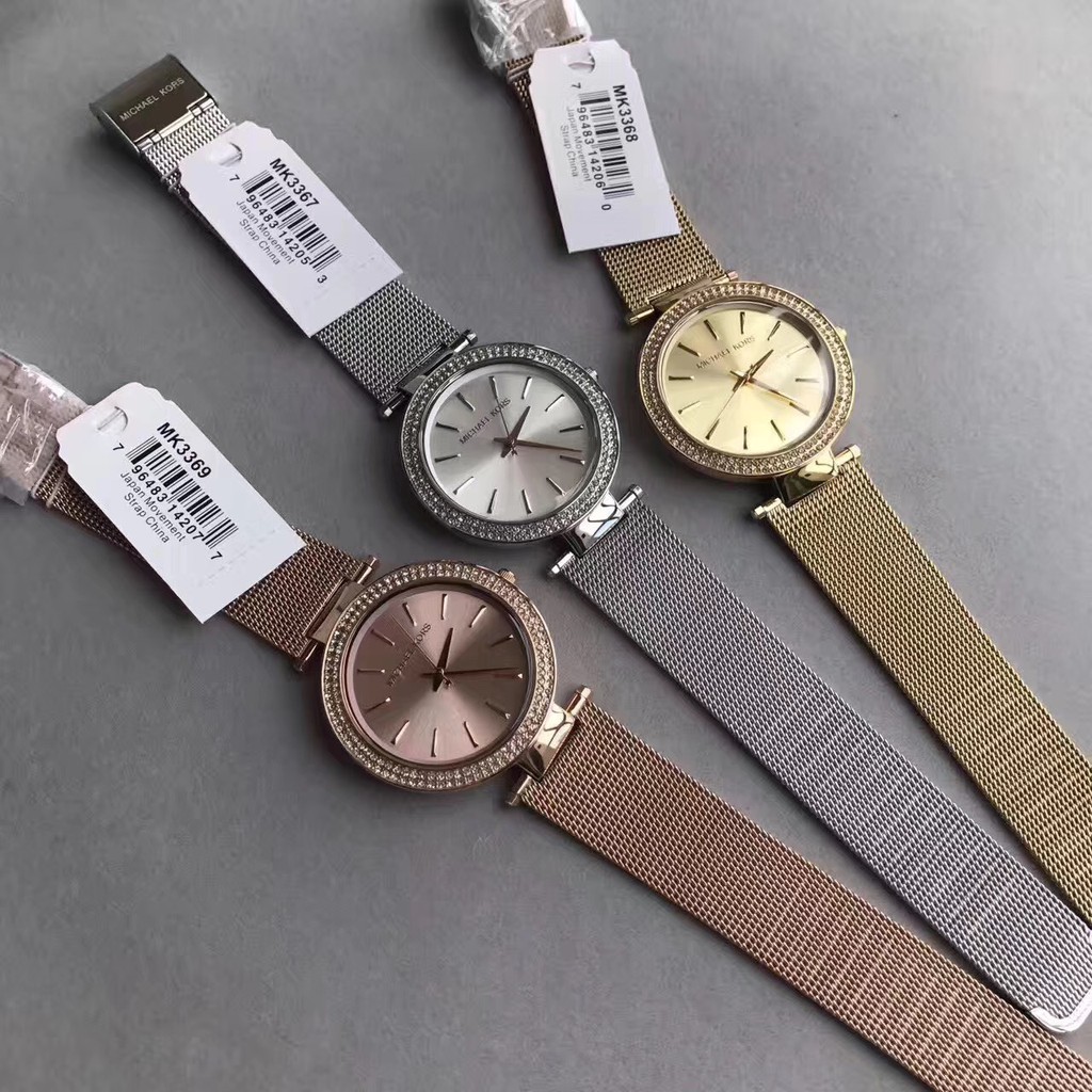 Michael kors watch hot selling MK watch inlaid diamond MK3367 MK3368 MK3369  mesh belt 39mm | Shopee Thailand