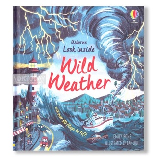 DKTODAY หนังสือ USBORNE LOOK INSIDE WILD WEATHER BOARD BOOK