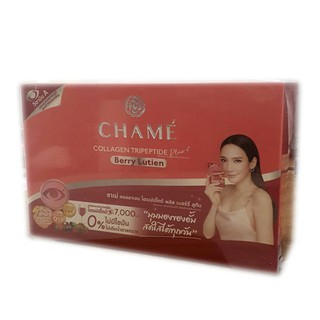 Chame Collagen Berry Lutien ชาเม่ คอลลาเจน เบอร์รี่ลูทีน ขนาด 30 ซอง จำนวน 1 กล่อง