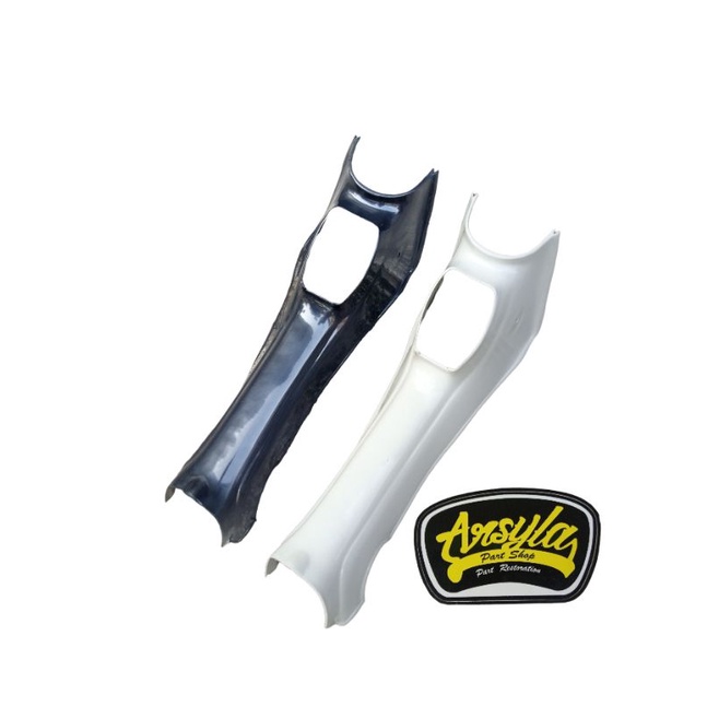 Legshield lexil ปีกกลาง honda c50 c70 c90 c700 c800 nos สีดําและสีขาว