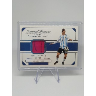 Panini National Treasures Soccer Relics Dybala PW 58/99