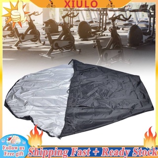 Xiulo Treadmill Cover ผ้าคลุมเครื่องวิ่งจ๊อกกิ้งกันฝุ่นสีดํา ลู่วิ่งพับได้ผ้าคลุมกันฝุ่นกันน้ำวิ่งเครื่องวิ่งจ็อกกิ้ง