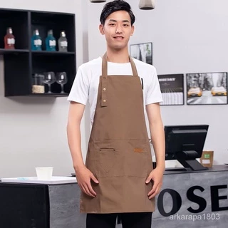 ผ้ากันเปื้อนร้านกาแฟ มีให้เลือก 2สี บบหนา