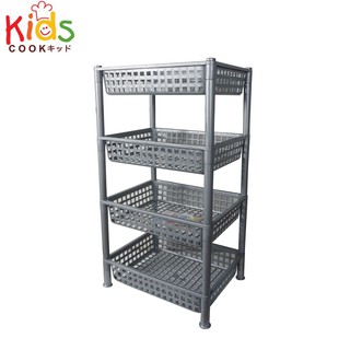 KIDSCOOK 240/4 ชั้นวางของ 4 ชั้น ขนาด 30 x 40 x 72 ซม.