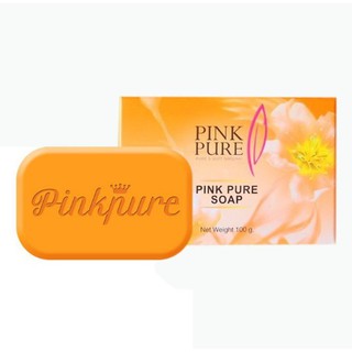 🛒ถูก&amp;แท้✨ สบู่พิงค์เพียว PINK PURE SOAP