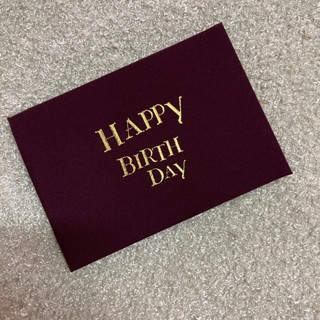 Birth Day  Card การ์ดวันเกิด สีแดงเลือดหมู 99 บาท