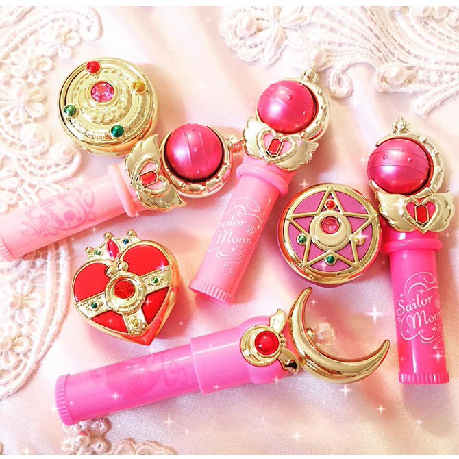 Creer Beaute Miracle Romance Cutie Moon Rod Lip Cream 2.8g. สี Floral Pink ลิปบาลม์เนื้อครีม เซเลอร์มูนคิวตี้มูน #5