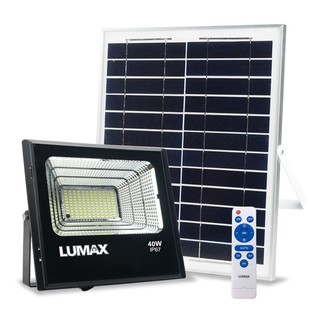 ไฟสปอทไลท์ภายนอก สปอทไลท์ SOLAR LUMAX 58-00234 อะลูมิเนียม MODERN สีดำ โคมไฟภายนอก โคมไฟ หลอดไฟ SOLAR FLOODLIGHT LUMAX 5