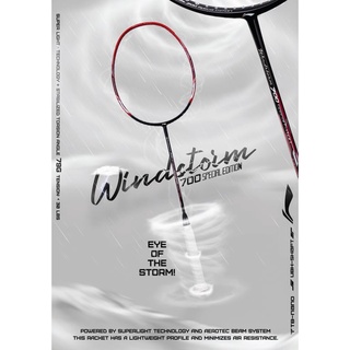 LI-NING ไม้แบดมินตัน รุ่น WINDSTORM 700 Special edition แถมซอง+พันด้าม+เอ็น พร้อมขึ้น ฟรี