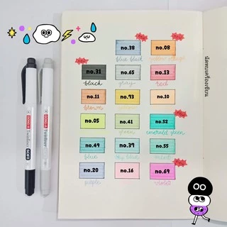 DONG-A ปากกาเน้นข้อความ 2 หัว Twinliner Soft