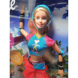 **ยังไม่ได้แกะมาลองถ่านนะคะ** Vintage Barbie Doll Cool Skating 1999 Mattel #25887 Battery Operated