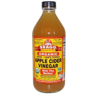 แบรค bragg  น้ำส้มสายชูออแกนิค แอปเปิ้ล apple cider vinegar 946ml