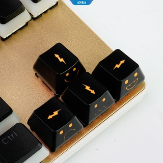 Cool และน่ารักตุ๊กตาฟ้าผ่า backlit คีย์บอร์ด keycap ปุ่มลูกศร WASD บุคลิกภาพ DIY เหมาะสำหรับ 61/87/104/108 คีย์