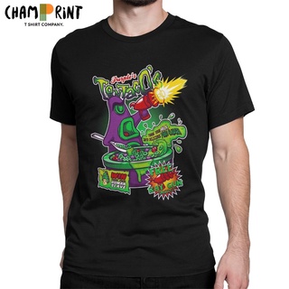 เสื้อยืดคอกลม ผ้าฝ้าย 100% พิมพ์ลายเกม Tentacos Day Of The Tentacle สีม่วง พลัสไซซ์ สําหรับผู้ชายS-5XL