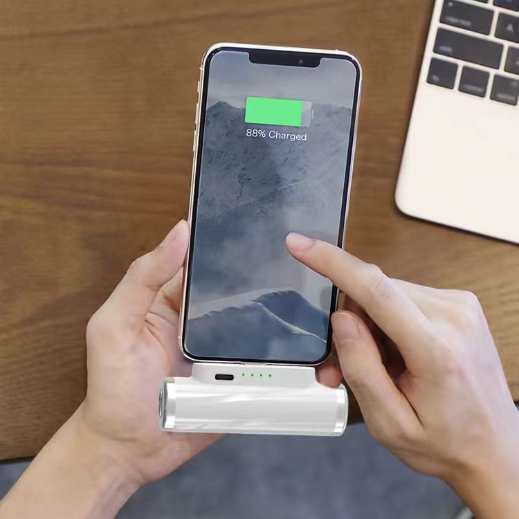 XingDong🔥🔥Powerbankแบตเตอรี่สำรอง 5000mAh LED แบตสำรอง Type-C iPhone ขนาดจิ๋วพกพาไง เพาเวอร์สำหรับฉุ