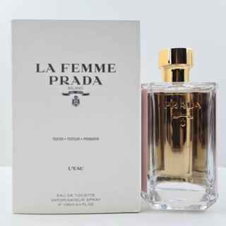 กล่องเทสเตอร์​ Prada Leau EDT 100ml  La Femme หญิง​