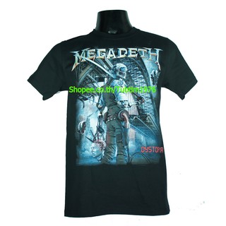 เสื้อยืดสุดเท่เสื้อวง Megadeth เสื้อวงร็อค เมทัล สากล เสื้อวินเทจ เมกาเดธ MDH1561Sto5XL