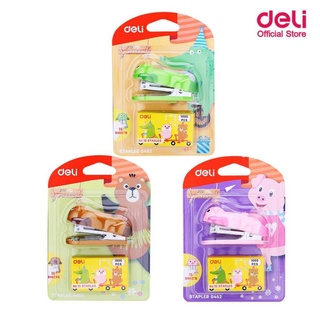 เครื่องเย็บกระดาษ Deli 0452 Mini Stapler ที่เย็บกระดาษ แฟนซีมินิ เบอร์10 (คละลาย 1 ชิ้น) แม็ก แม็ค ชุดเย็บกระดาษแฟนซี