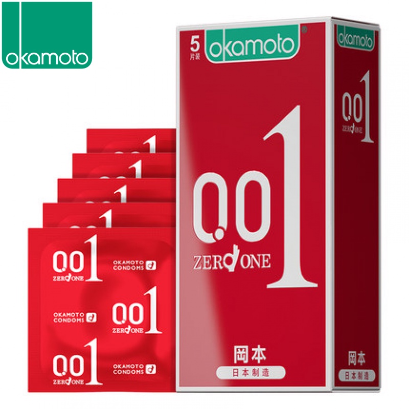 Okamoto 001 ถุงยางอนามัยโพลีเอธาน 0.01 แบบบาง 5 ชิ้น 54 มม. | Shopee  Thailand