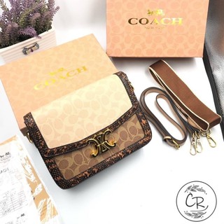 กระเป๋าสะพายข้าง coach size 8” พร้อมกล่อง